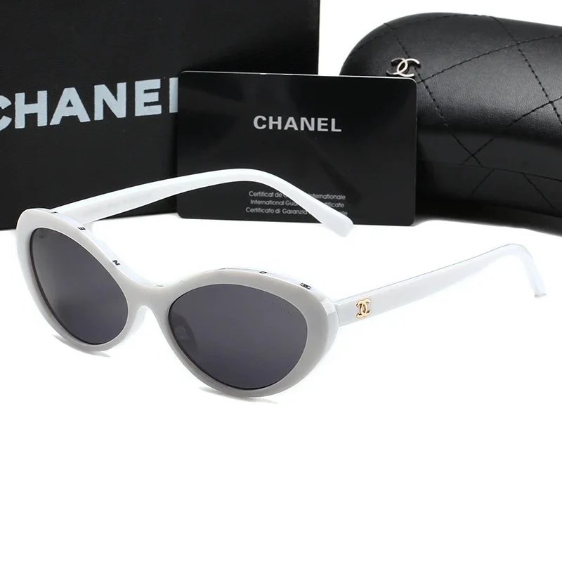 Chanel Shield Sunglasses Black and White Sunglasses - 6