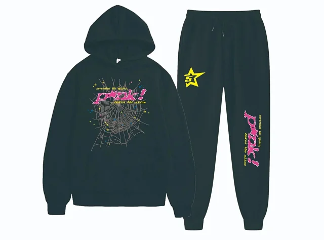Unbranded Tracksuits Spiderweb Graphic Hoodie and Joggers Set product detail image 17