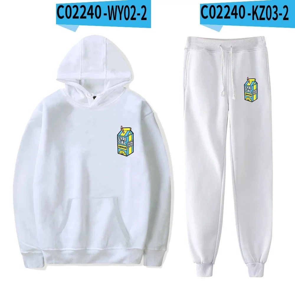 Design Juice WRLD Graphic Hoodie and Sweatpants Set Black Sets - 7