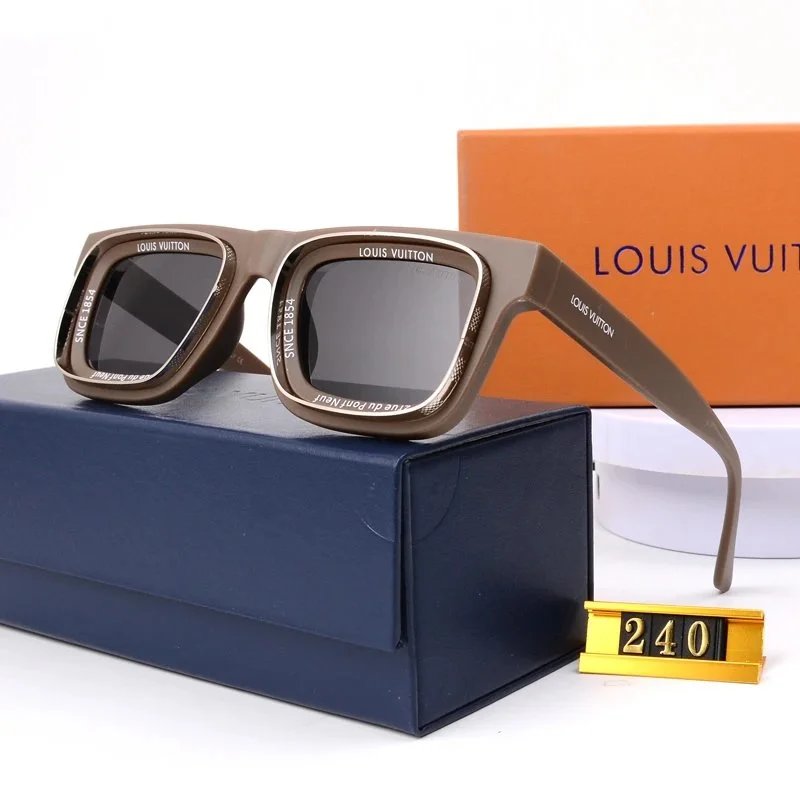 Design Oversized Square Frame Gradient Gray Sunglasses - 10