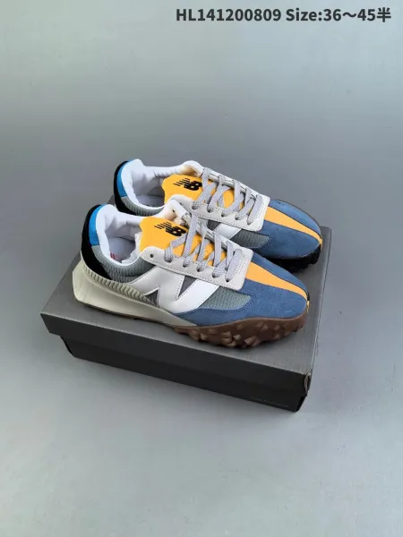 New Balance 2002R Blue Yellow Suede Sneakers - 1