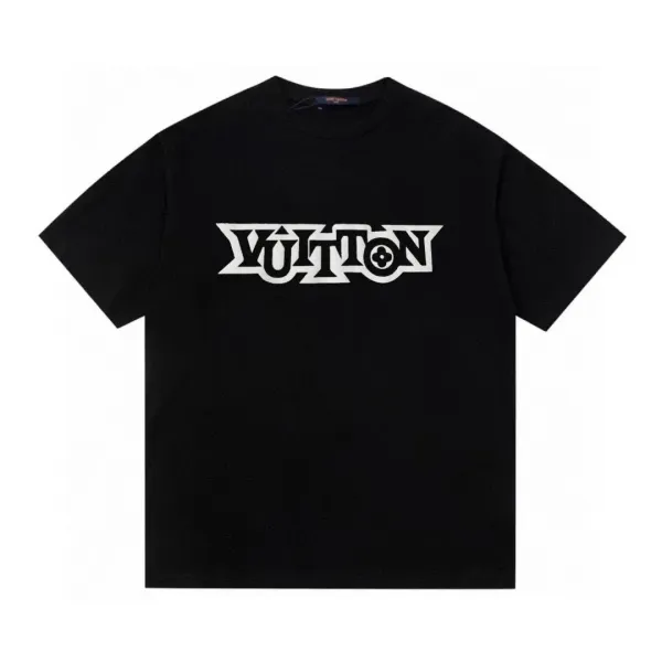 Louis Vuitton Vuitton Logo Print Black T-Shirt - 1