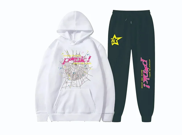 Unbranded Tracksuits Spiderweb Graphic Hoodie and Joggers Set product detail image 3