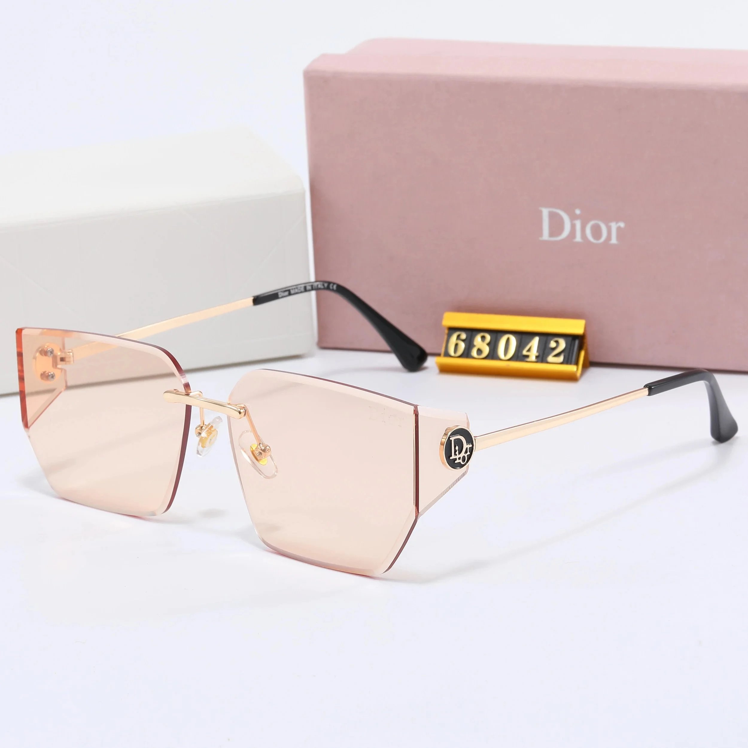 Dior CD Icon Rimless Sunglasses Purple Gradient - 6
