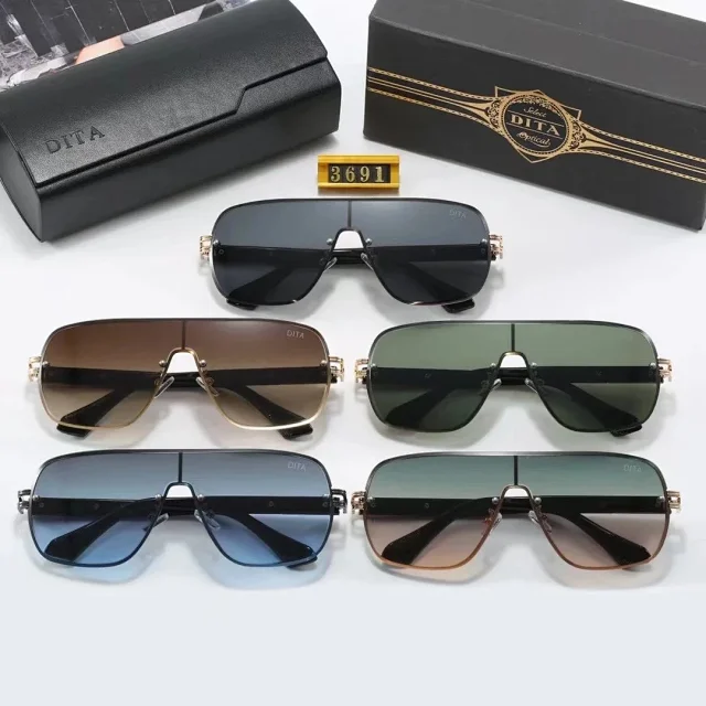 DITA Eyewear 2273 square metal-frame sunglasses product detail image 1