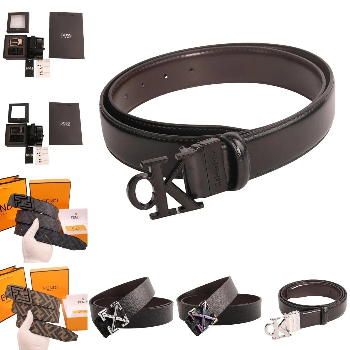 Hugo Boss Belts Reversible belt gift set with interchangeable buckles image 1