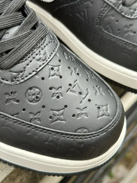 Louis Vuitton x Nike Air Force 1 Orange Monogram Sneakers - 6