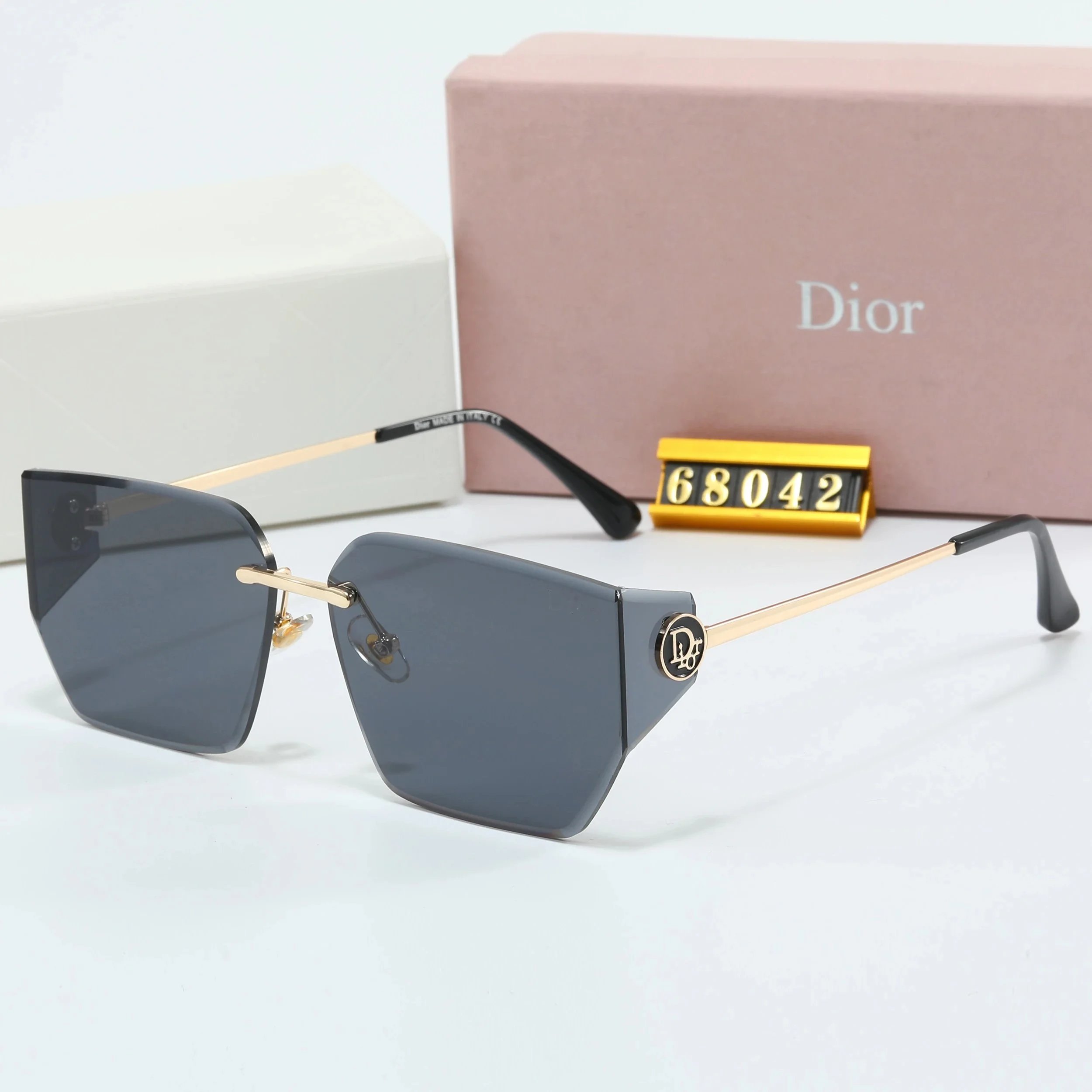 Dior CD Icon Rimless Sunglasses Purple Gradient - 10