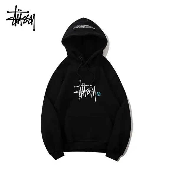 Stussy Logo Hoodie Black - 12