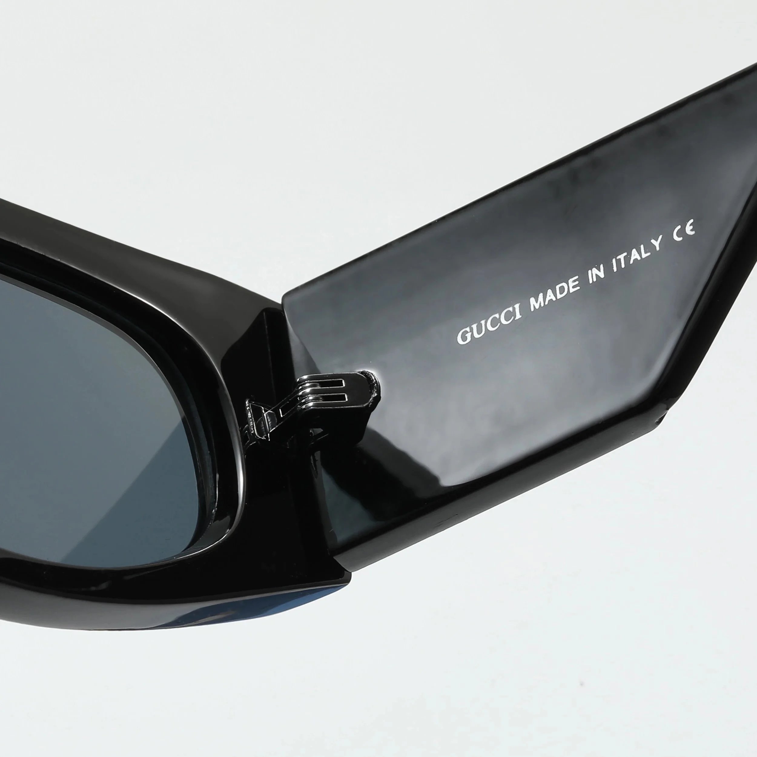 Gucci Square Frame Chain Detail Gradient Brown Sunglasses - 4