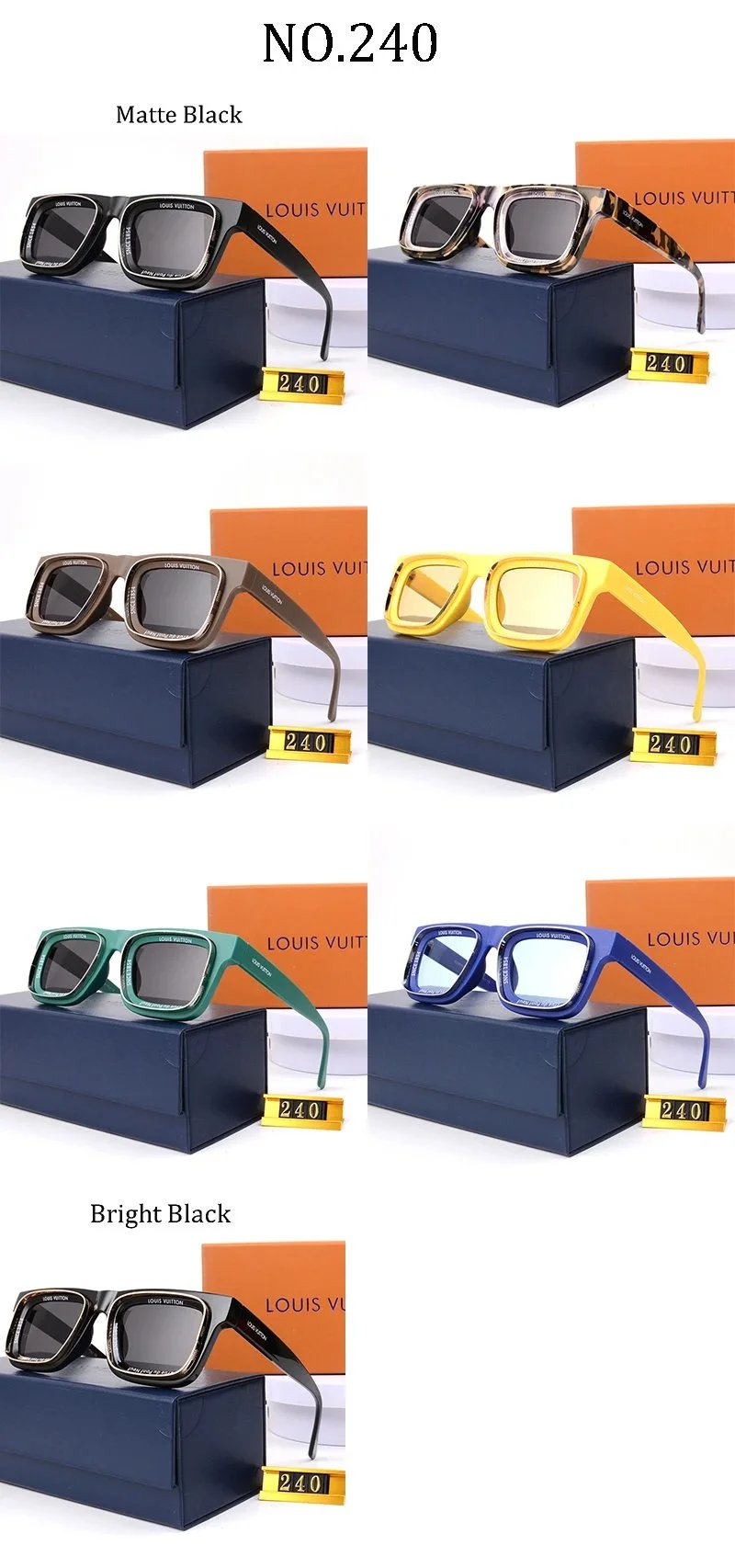 Design Oversized Square Frame Gradient Gray Sunglasses - 2