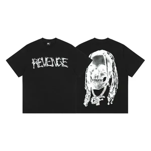 Revenge Revenge Skull Graphic Black T-Shirt - 1