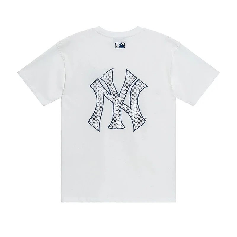 MLB New York Yankees All-Over Logo Black T-Shirt - 6