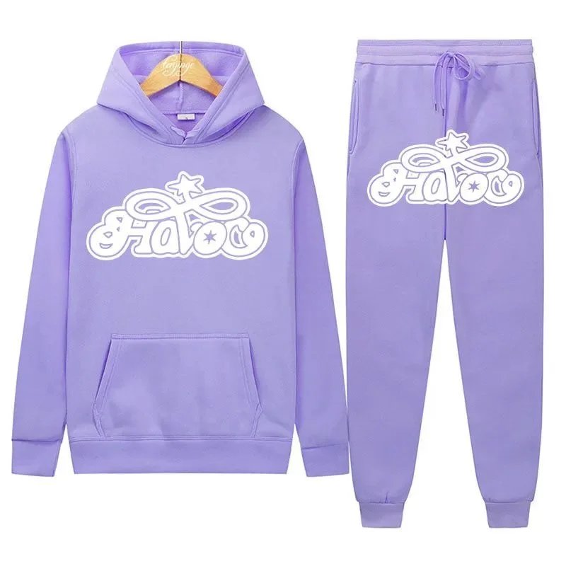 Design HAVOC Graphic Hoodie and Sweatpants Set Yellow - 14
