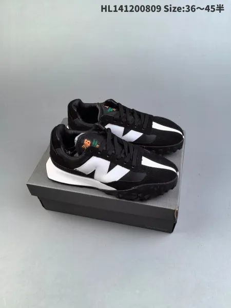 New Balance 2002R Black White Orange Sneakers - 1