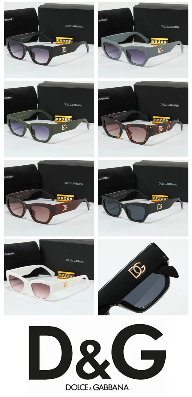 Dolce & Gabbana Eyewear Square-frame sunglasses with DG logo temples product detail image 1