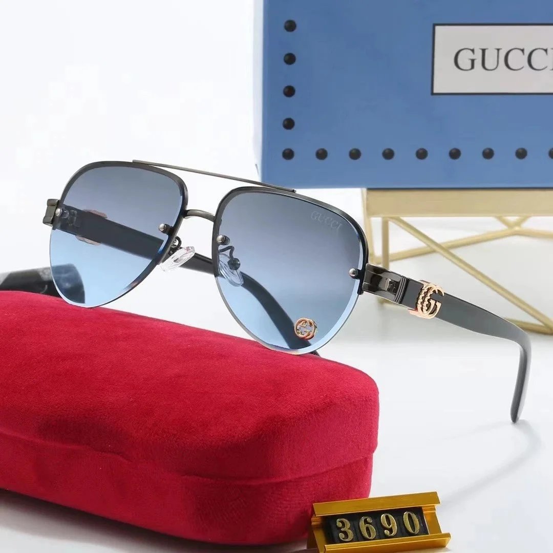 Gucci GG Marmont Square Sunglasses Gray Gradient - 8