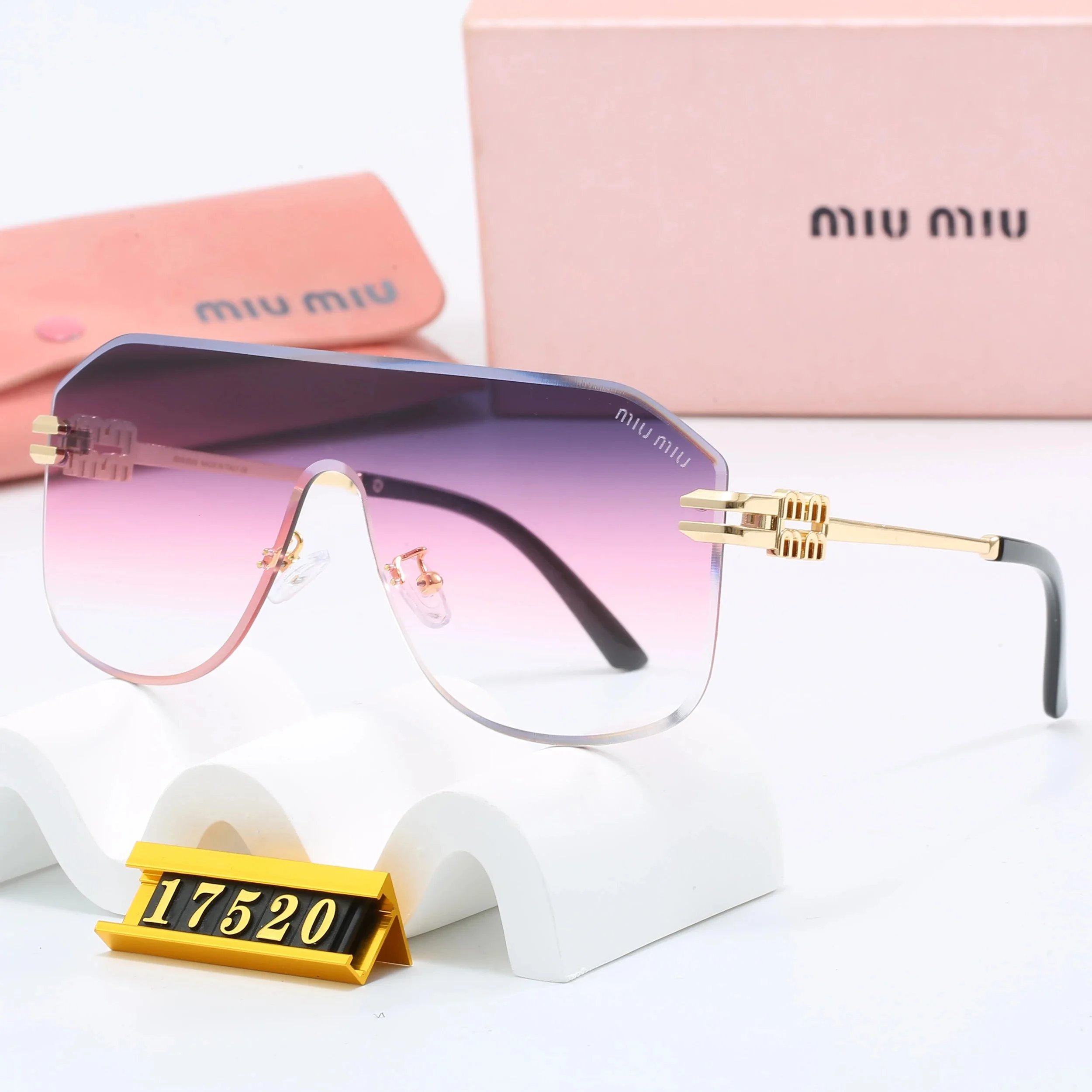 Miu Miu Square Frame Optical Glasses Black - 8
