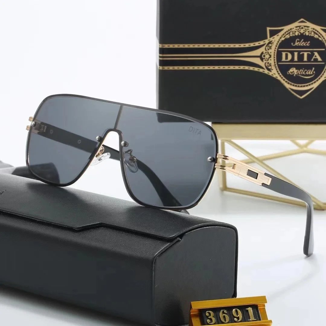 DITA 7391 Black Gradient Aviator Sunglasses - 7
