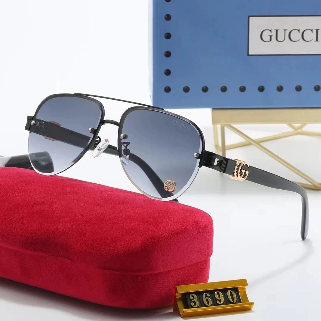 Gucci GG Marmont Square Sunglasses Gray Gradient - 10