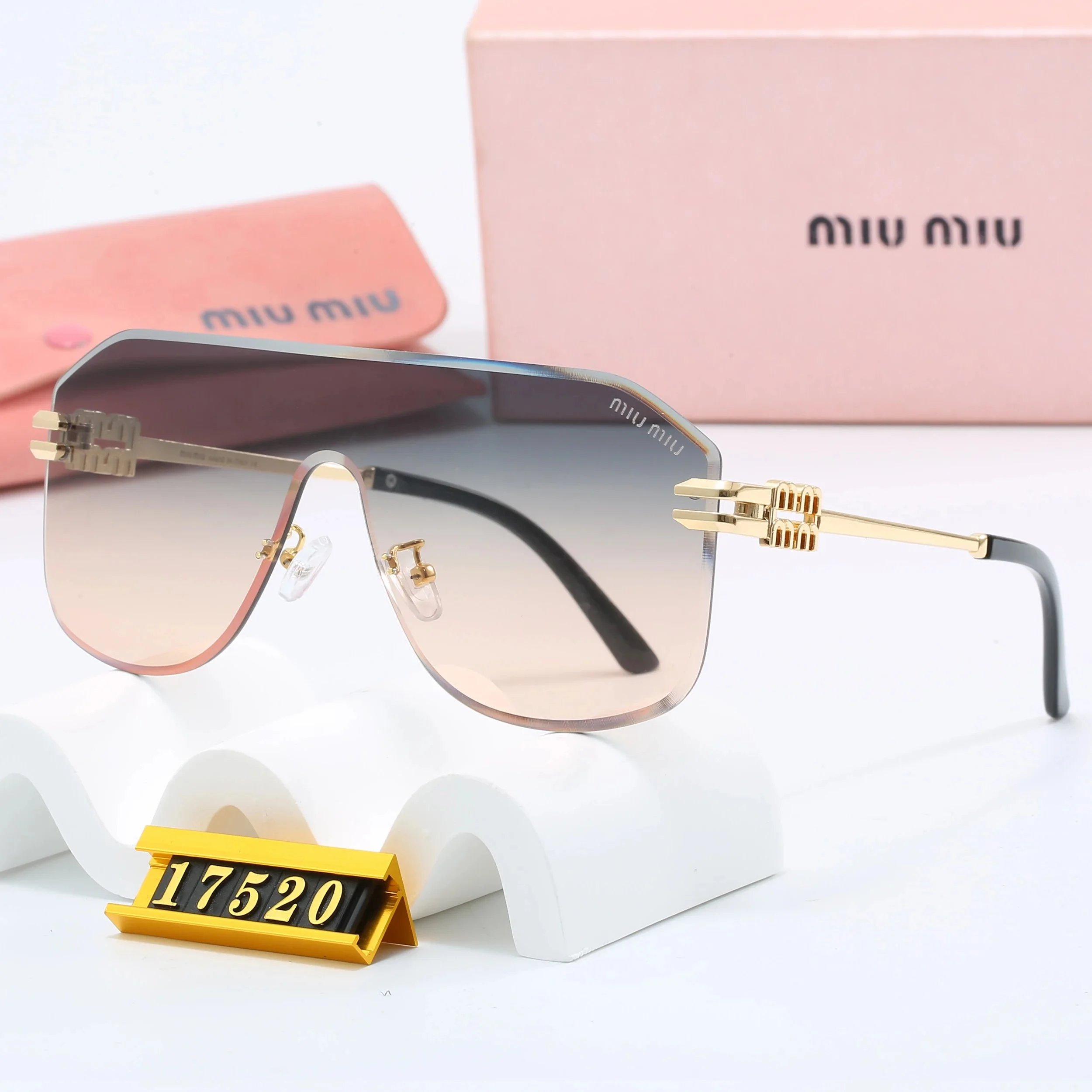 Miu Miu Square Frame Optical Glasses Black - 9