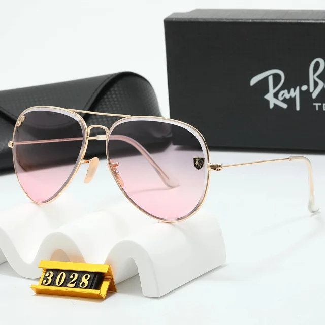 Ray-Ban Eyewear Round Metal Double-Bridge Sunglasses with Shield Accents product detail image 4