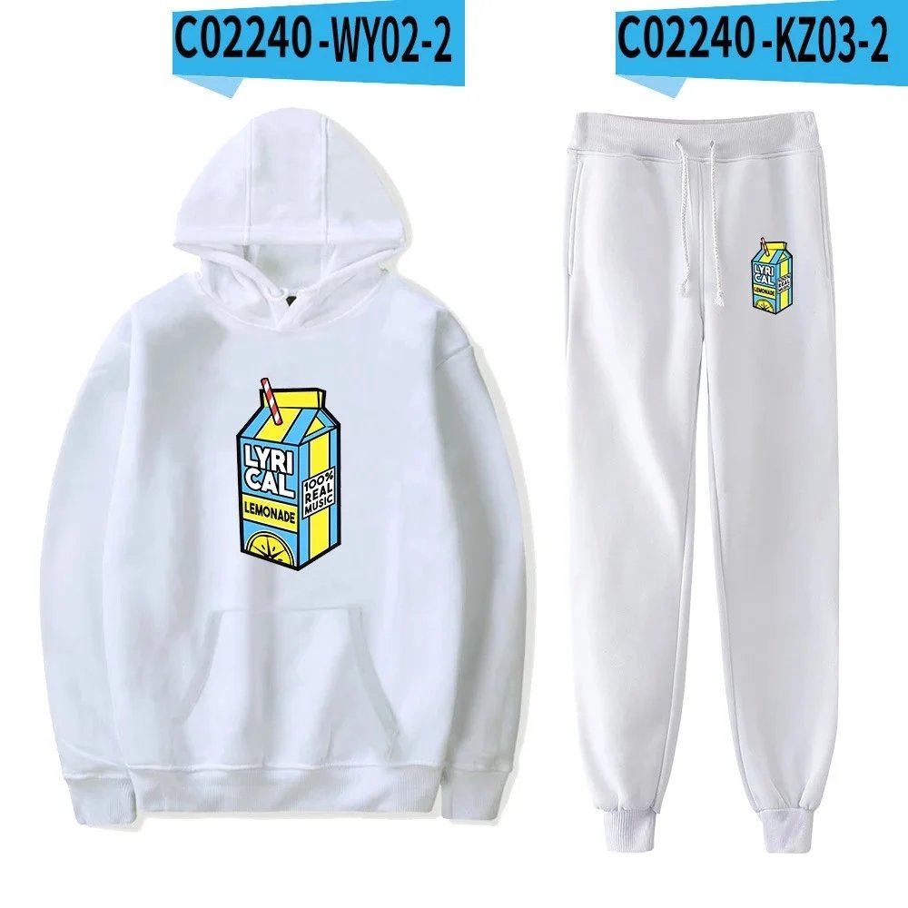 Design Juice WRLD Graphic Hoodie and Sweatpants Set Black Sets - 19