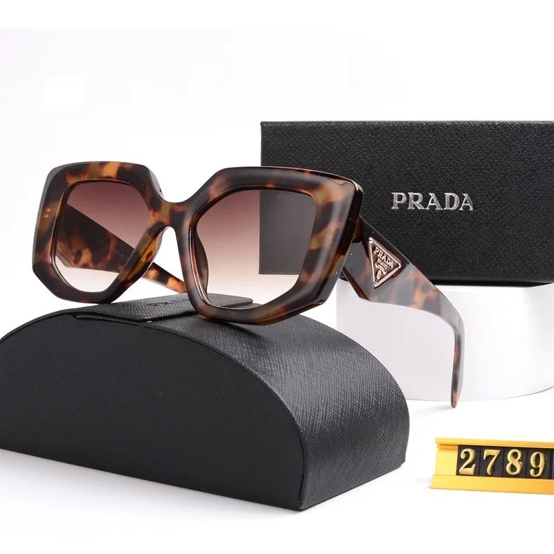 Prada Printed Acetate Oversized Sunglasses White Multicolor - 17