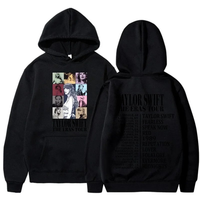 Design Taylor Swift The Eras Tour Black Hoodie - 3