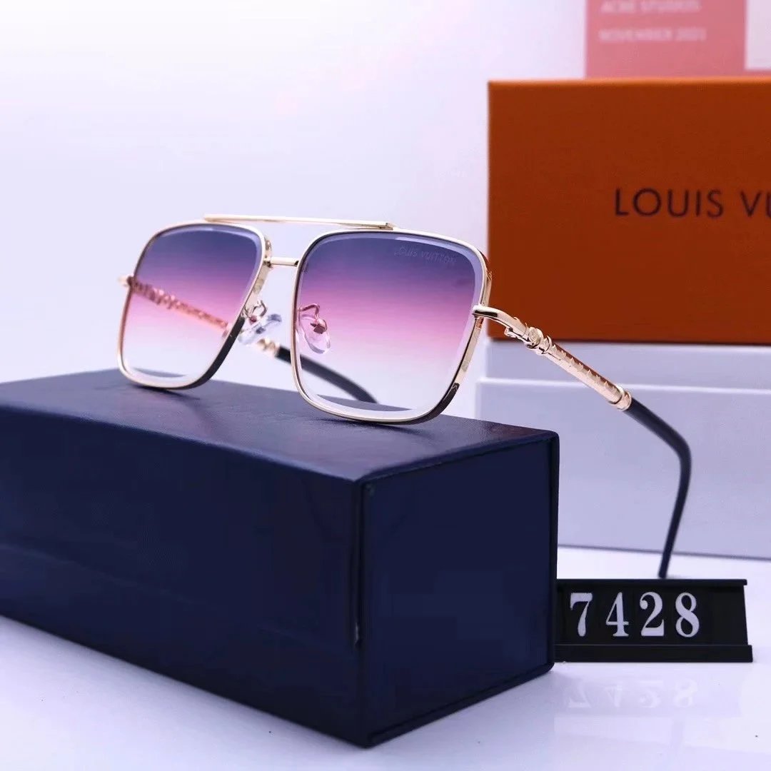Louis Vuitton Monogram Gradient Pink Aviator Sunglasses - 9