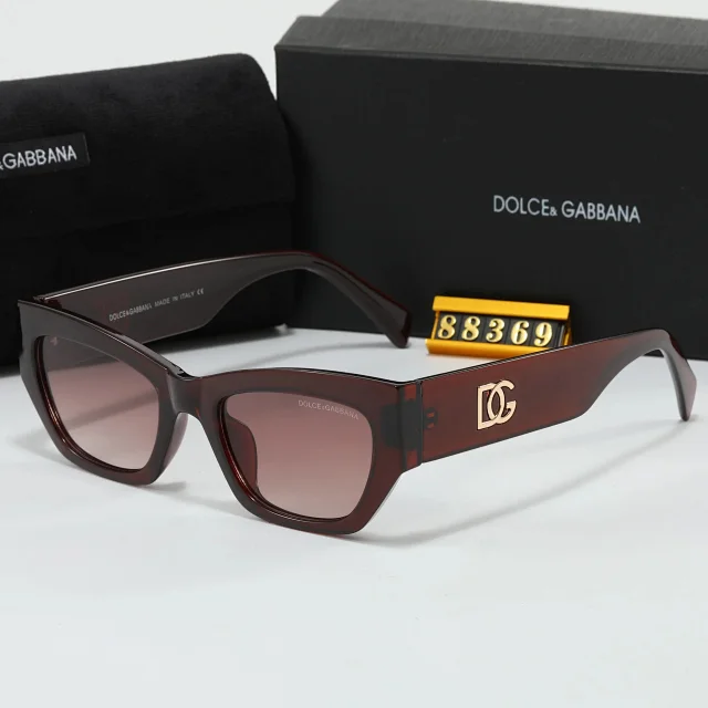 Dolce & Gabbana Eyewear Square-frame sunglasses with DG logo temples product detail image 4