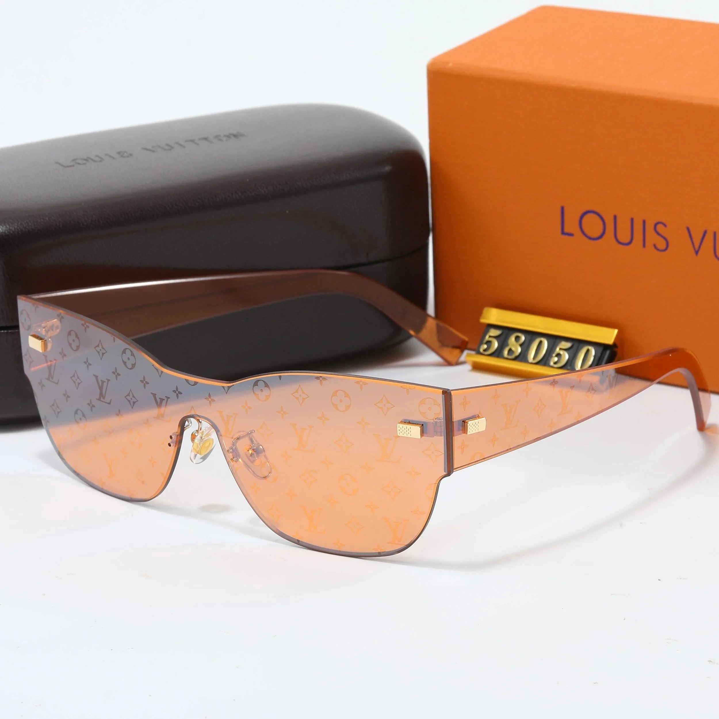 Louis Vuitton Monogram Shield Sunglasses Orange Gradient - 6