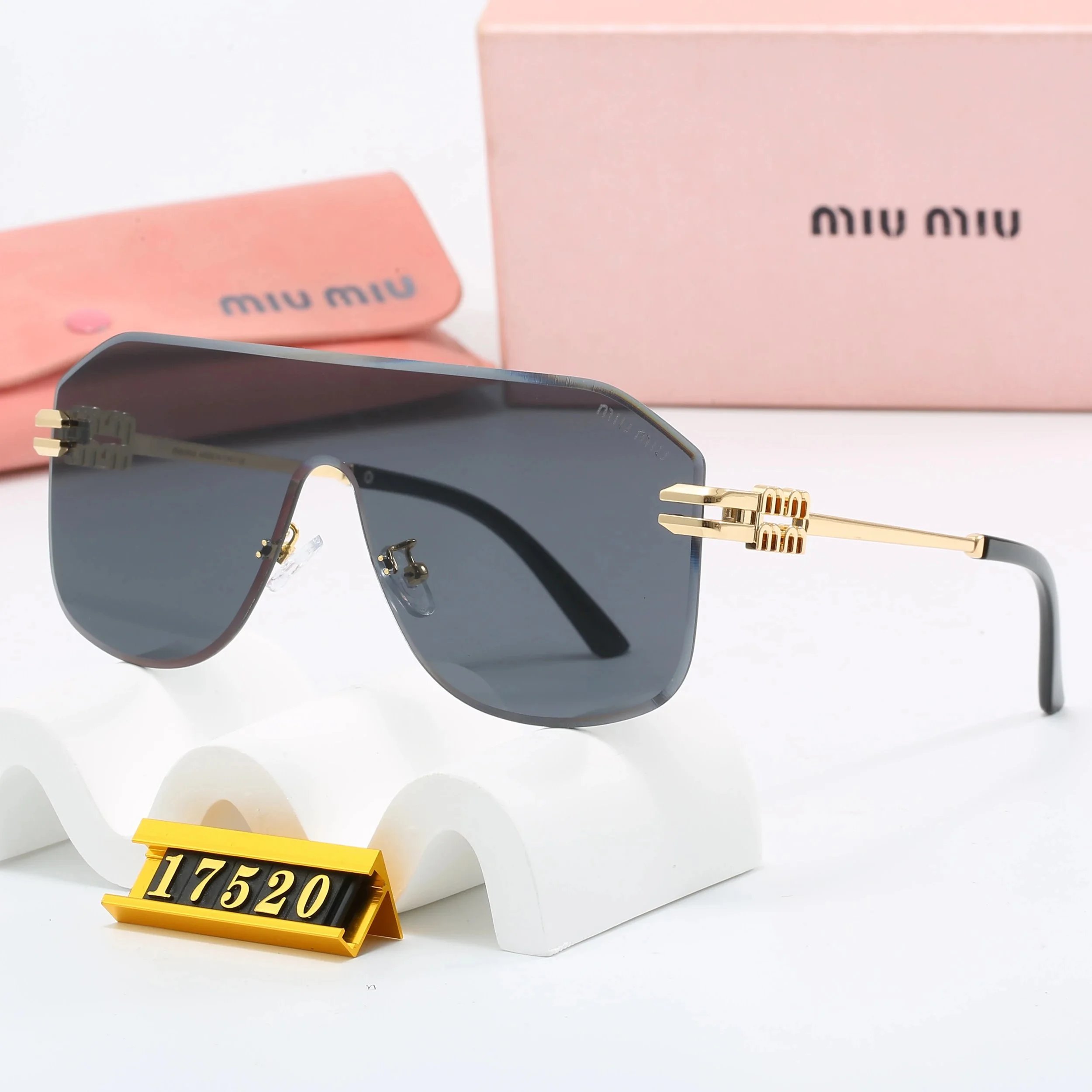 Miu Miu Square Frame Optical Glasses Black - 7