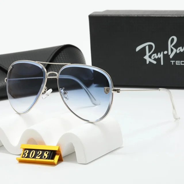 Ray-Ban Eyewear Round Metal Double-Bridge Sunglasses with Shield Accents product detail image 6
