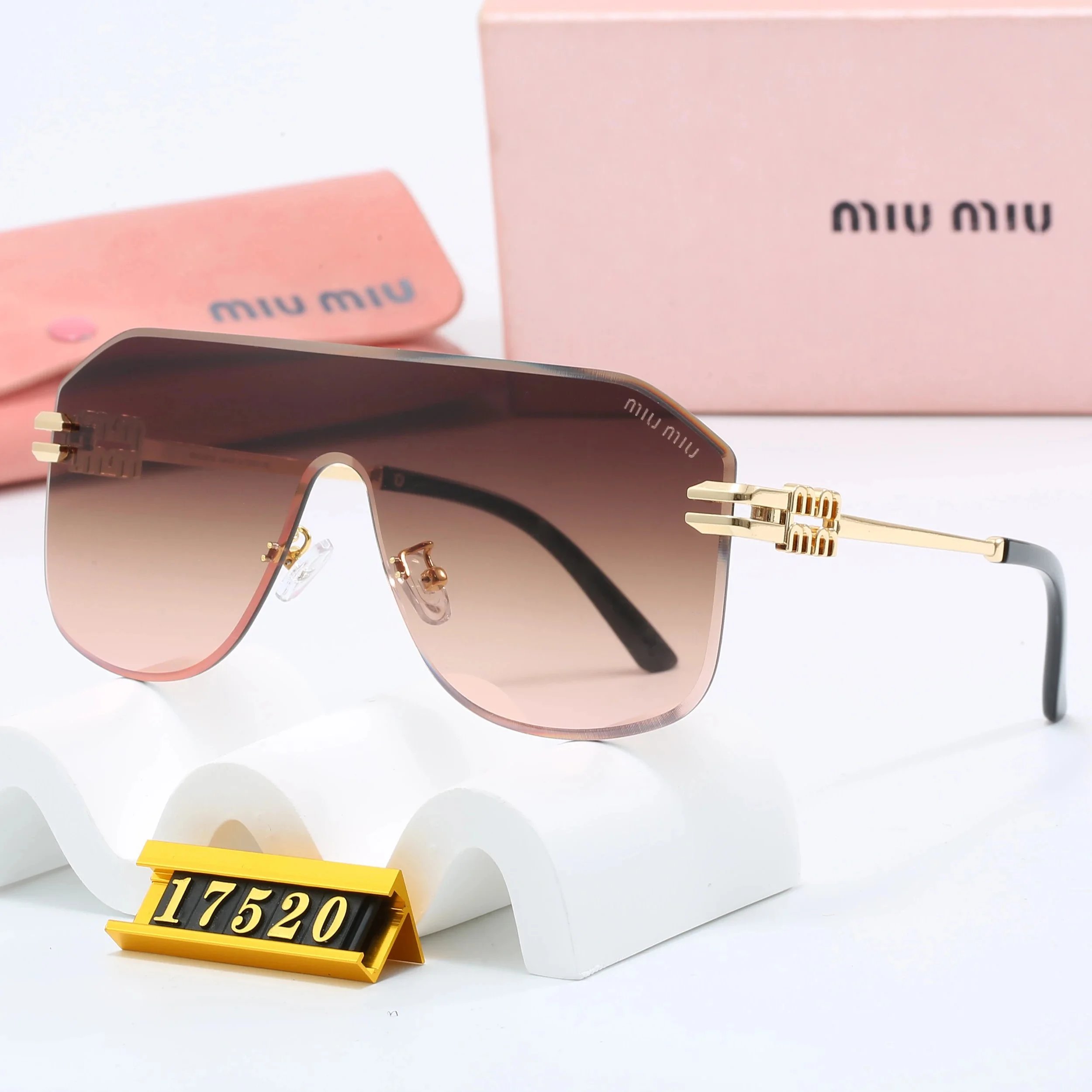 Miu Miu Square Frame Optical Glasses Black - 6