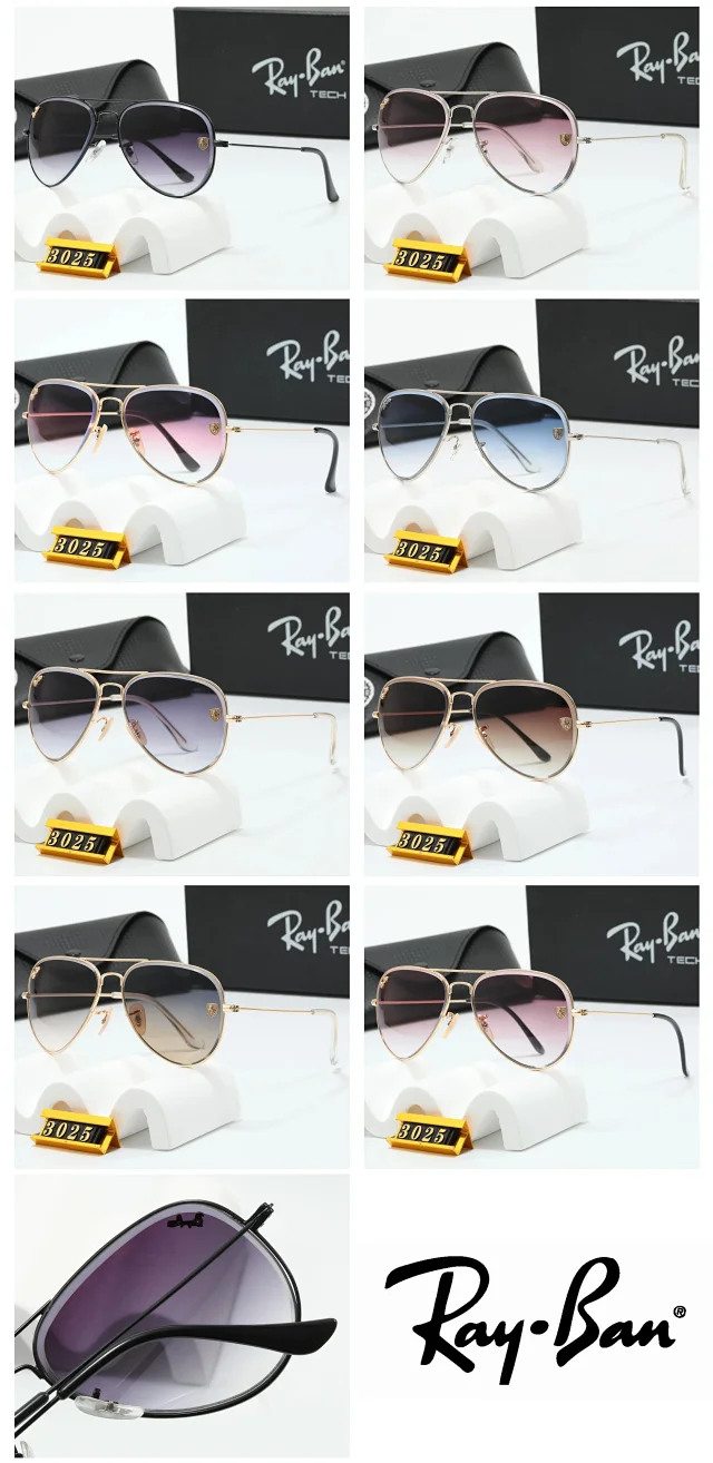 Ray-Ban Eyewear Round Metal Double-Bridge Sunglasses with Shield Accents product detail image 1