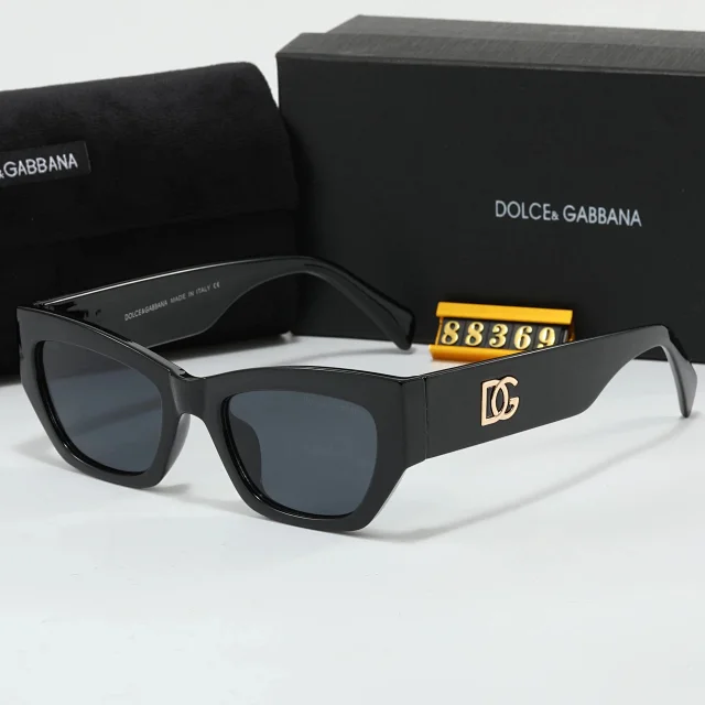 Dolce & Gabbana Eyewear Square-frame sunglasses with DG logo temples product detail image 3