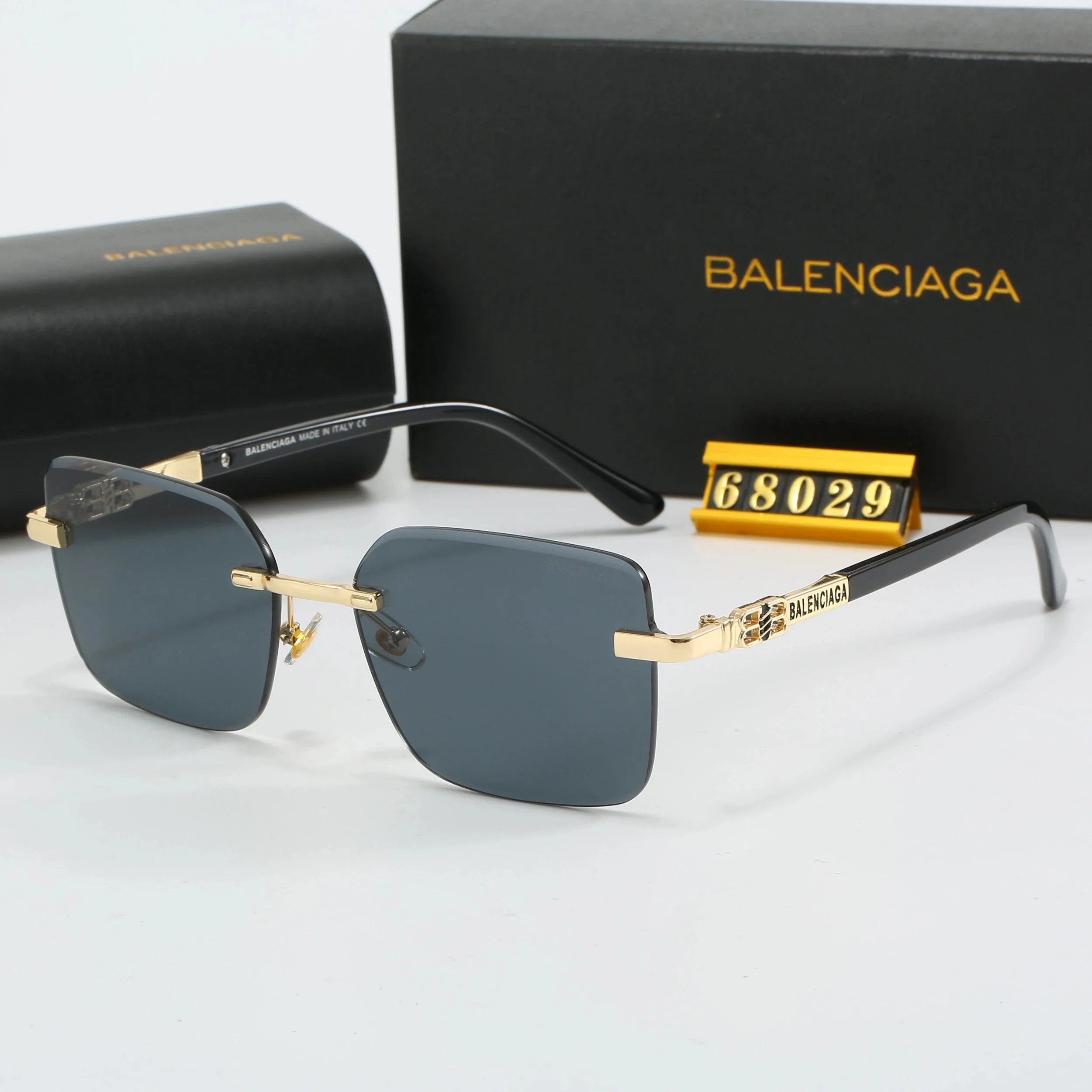 Balenciaga Rimless Gradient Purple Sunglasses - 8