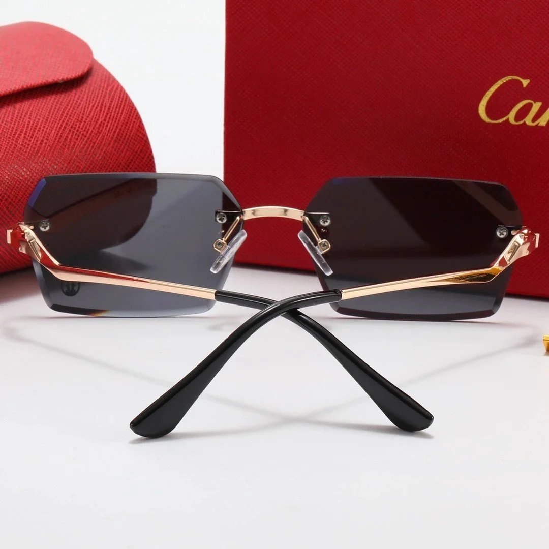 Cartier Sunglasses Blue Gradient Rimless Optical Glasses Eyewear - 3