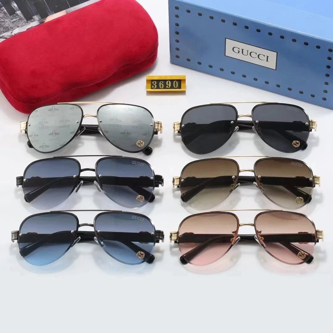 Gucci GG Marmont Square Sunglasses Gray Gradient - 2