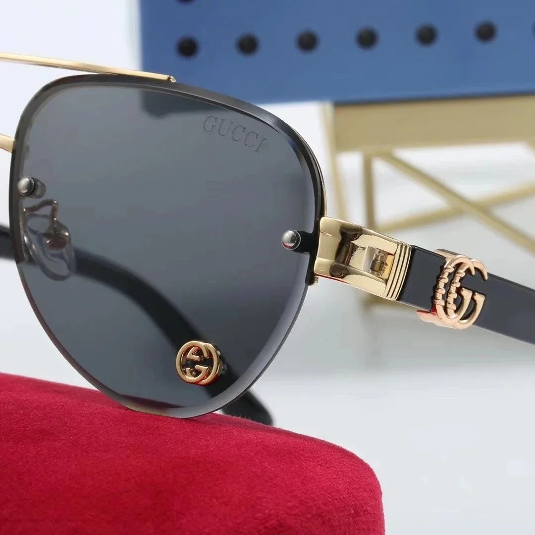 Gucci GG Marmont Square Sunglasses Gray Gradient - 5