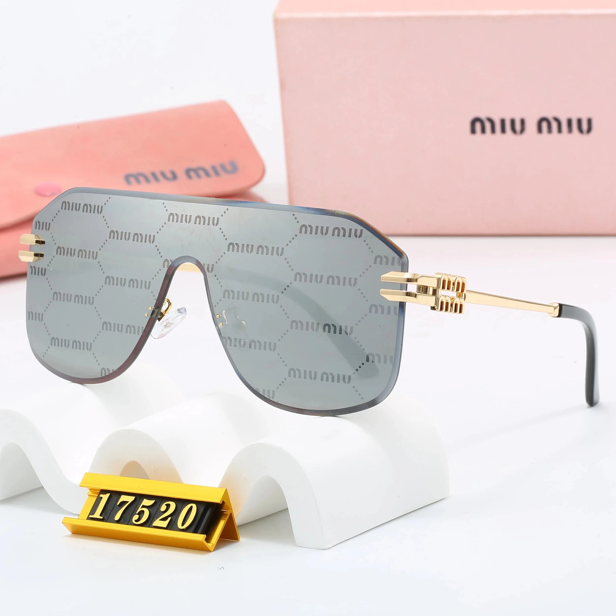 Miu Miu Square Frame Optical Glasses Black - 5