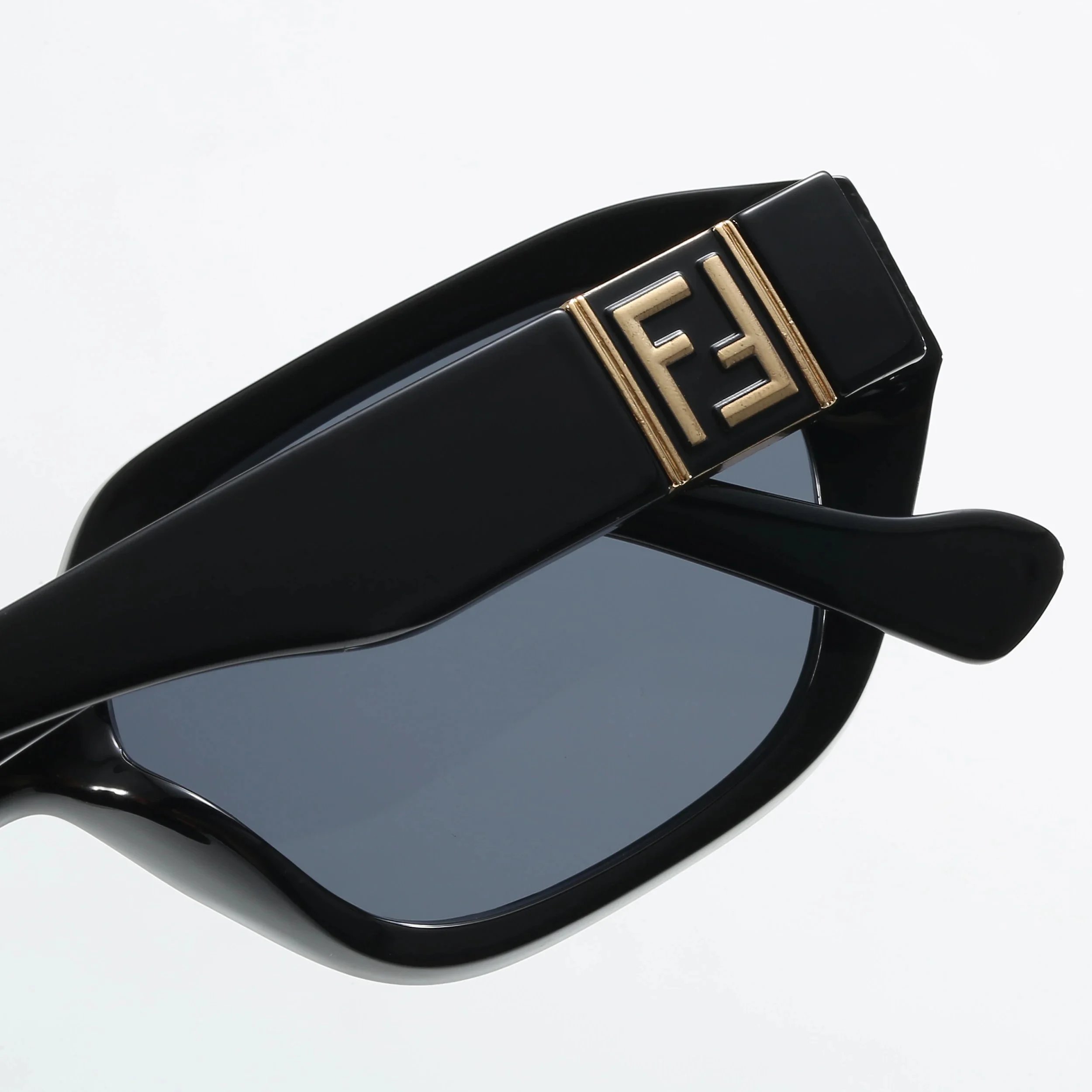 Fendi Shield Sunglasses Pink Gradient Mirror Lens Gold Frame - 5