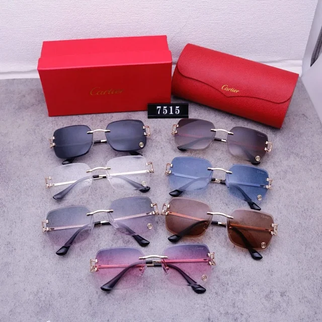 Cartier Eyewear 3689 Aviator Sunglasses product detail image 1
