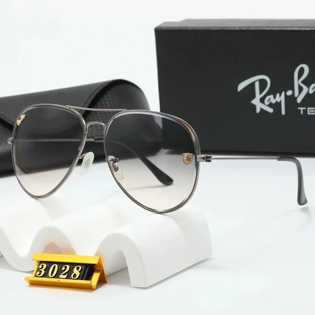 Ray-Ban Eyewear Round Metal Double-Bridge Sunglasses with Shield Accents product detail image 5