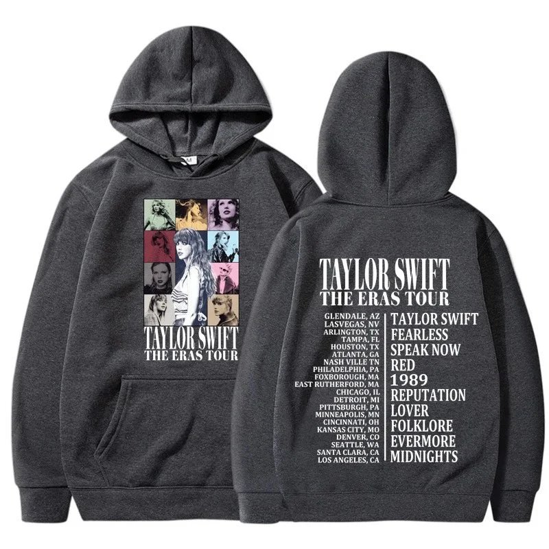Design Taylor Swift The Eras Tour Black Hoodie - 30