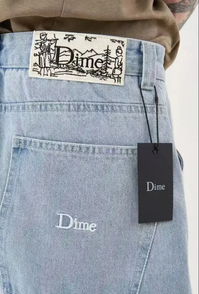 Dime Jeans Loose-Fit with Embroidered Back Pocket Logo product detail image 5