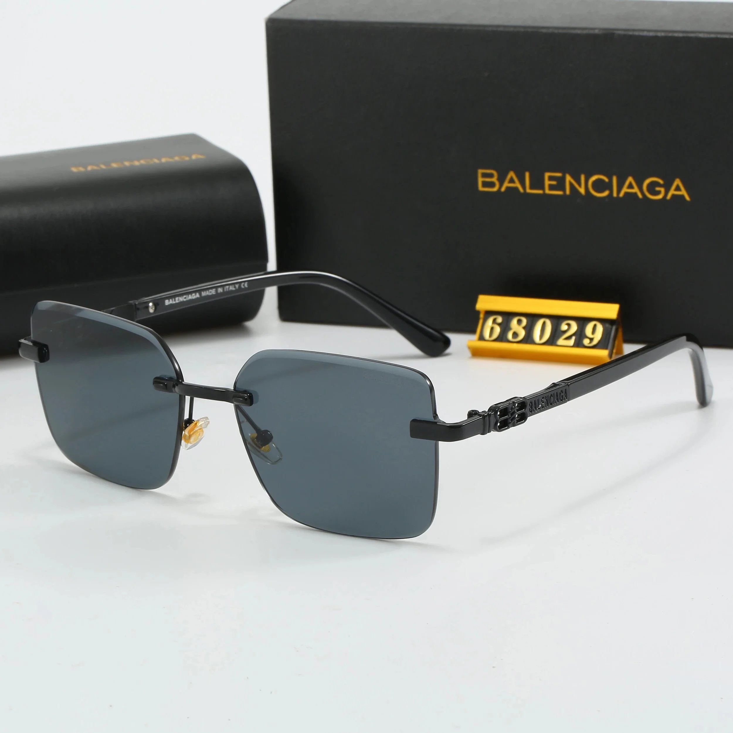 Balenciaga Rimless Gradient Purple Sunglasses - 9