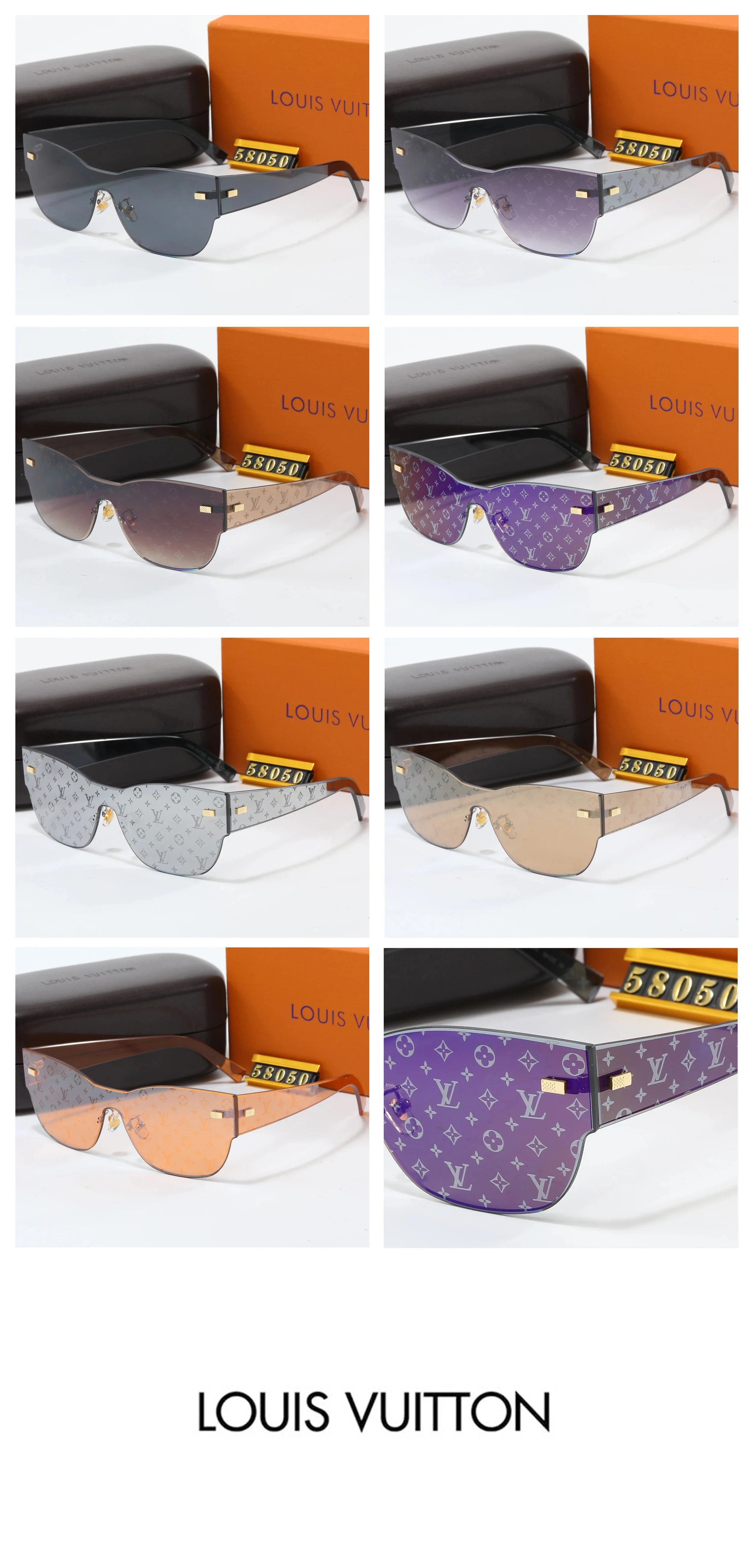 Louis Vuitton Monogram Shield Sunglasses Orange Gradient - 2