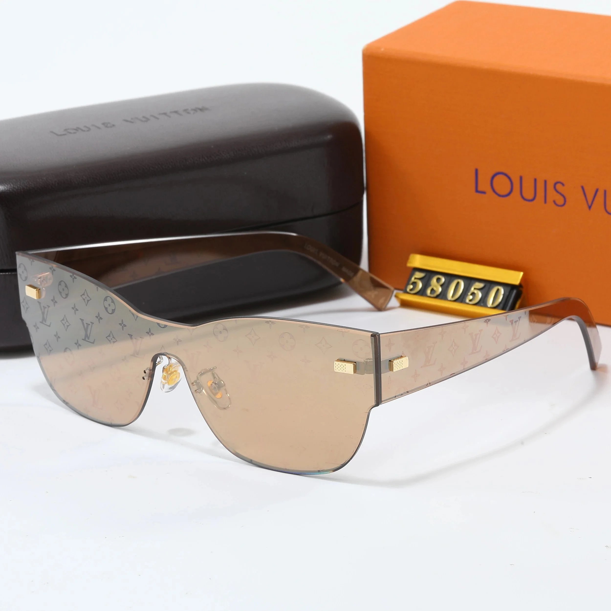 Louis Vuitton Monogram Shield Sunglasses Orange Gradient - 5